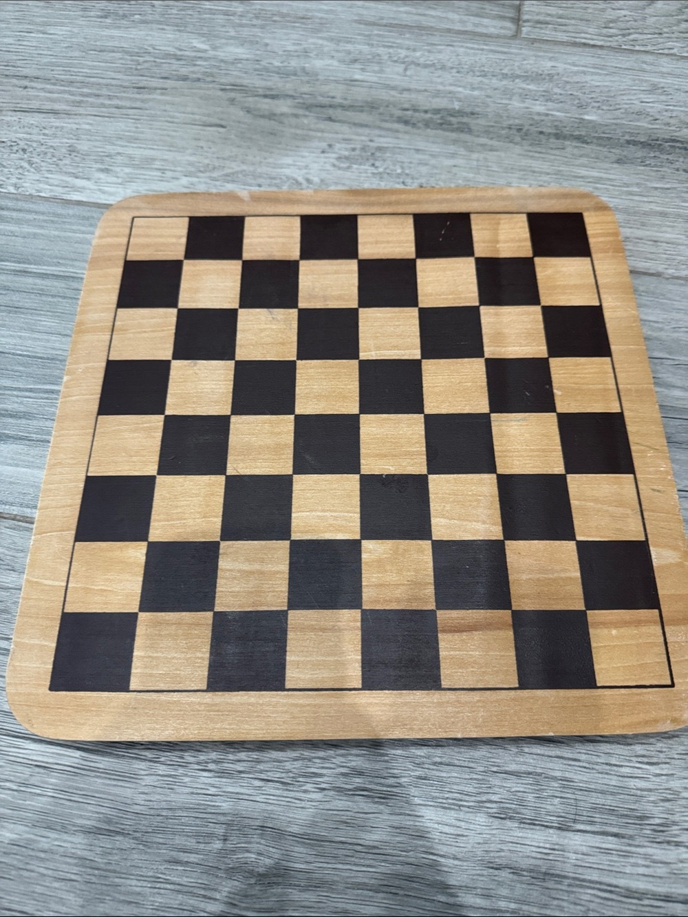 Wooden checkerboard